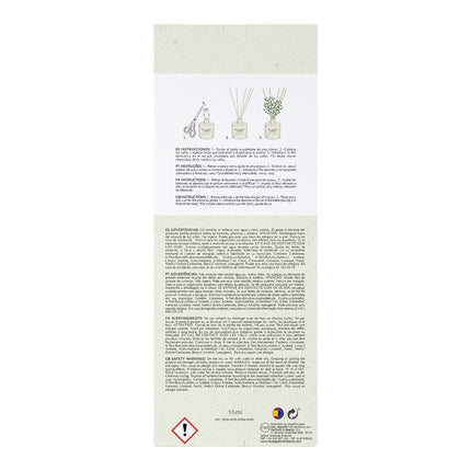 Don Algodon Ambients Mikado Dama de Noche con Flor Decorativa, Ambientador de Varillas 55 ml, 0% Alcohol, Duración +60 Días, Fragancia Floral