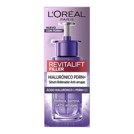 L’Oréal Paris Revitalift Filler Sérum Antiarrugas Rellenador con Ácido Hialurónico y PDRN+, para Rostro, 30 ml