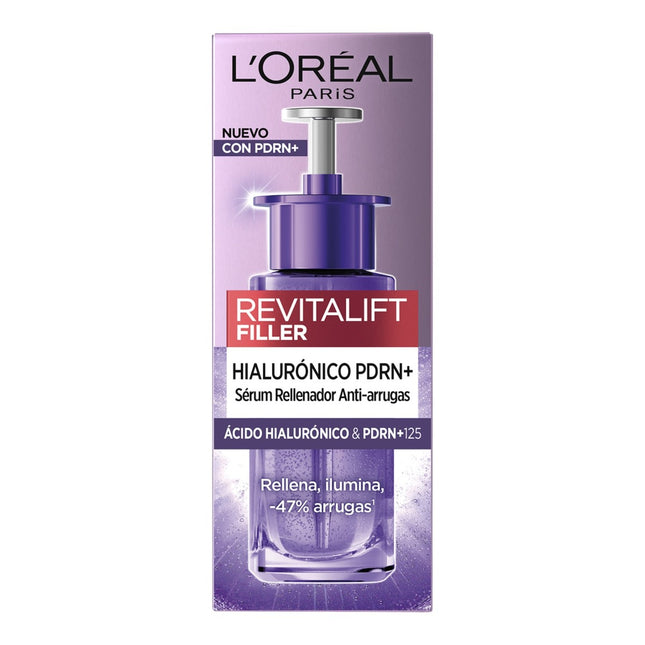 L’Oréal Paris Revitalift Filler Sérum Antiarrugas Rellenador con Ácido Hialurónico y PDRN+, para Rostro, 30 ml