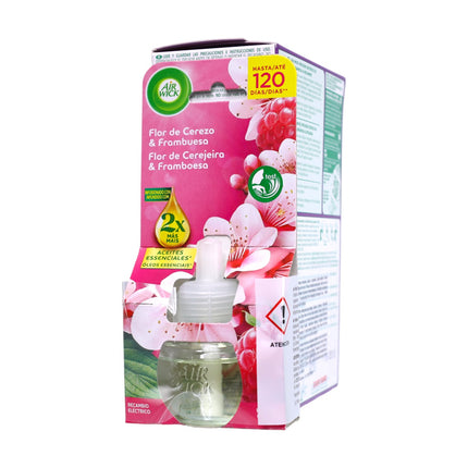 Air Wick Difusor Inteligente Campo de Lavanda – Ambientador Eléctrico con Aceites Esenciales + 2 Recambios (1 Gratis) – Hasta 120 Días de Fragancia, Botón Boost y Aviso de Recambio