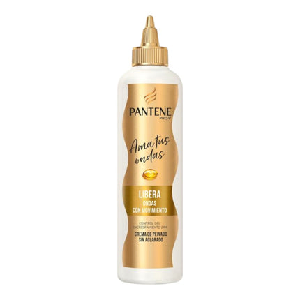 Pantene Pro-V Ama Tus Ondas Crema de Peinado Sin Aclarado 270 ml – Control Encrespamiento 24h para Cabello Ondulado