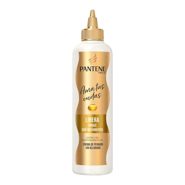 Pantene Pro-V Ama Tus Ondas Crema de Peinado Sin Aclarado 270 ml – Control Encrespamiento 24h para Cabello Ondulado