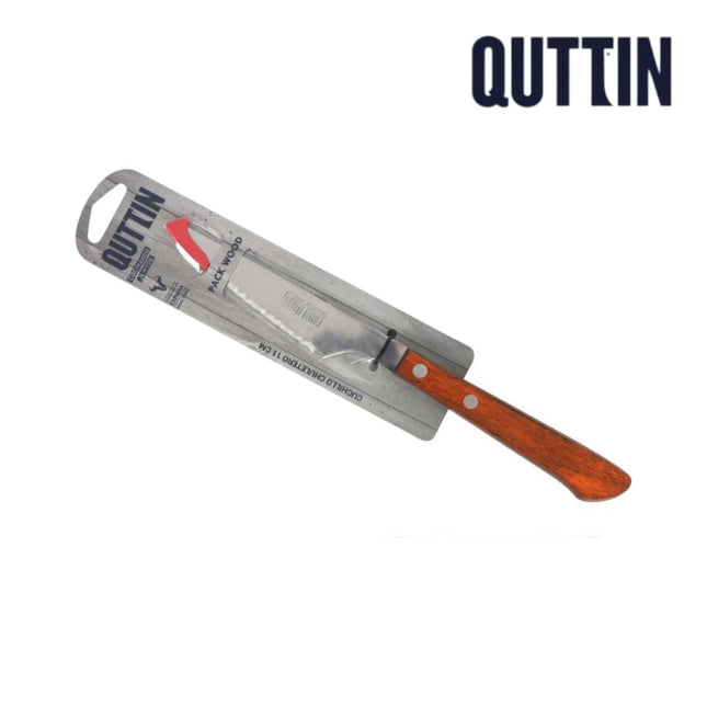 Cuchillo Chuletero con Sierra 21cm Mango de Madera Packwood Coral