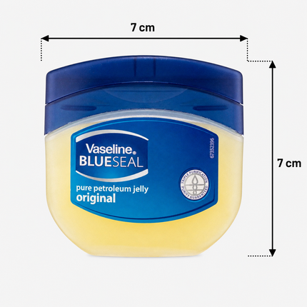 Vaseline Pack de 3 Tarros de Blue Seal Original Pure Petroleum Jelly, Vaselin (300 ml en total)