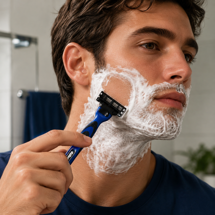 Gillette Mach3 Sport Maquinilla de Afeitar Hombre con Mango y 3 Recambios, Cuchillas de 3 Hojas, Afeitado Suave, Preciso y Cómodo