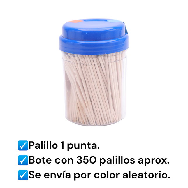 Palillos de madera en caja de plástico Palillos Desechables De Madera Decoración De Vajilla para El Hogar Restaurante Hotel etc.
