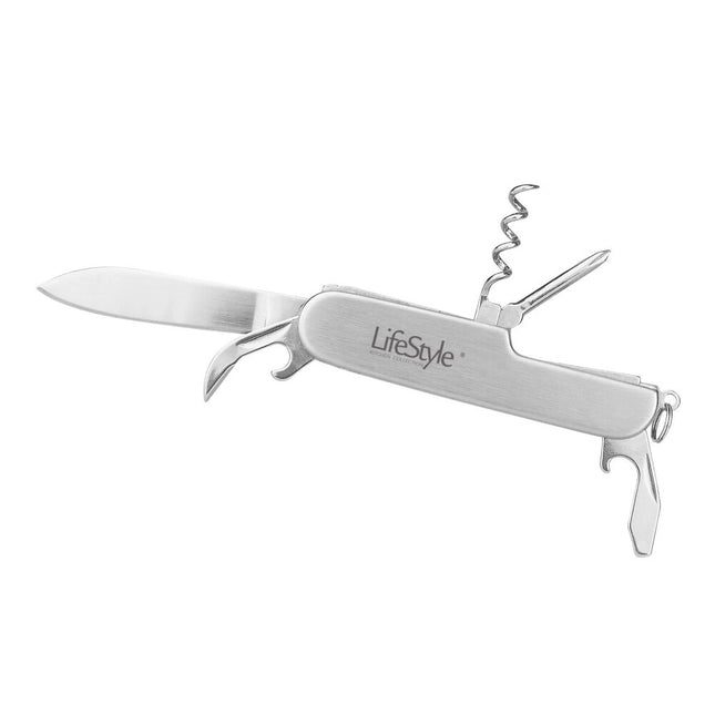 Navaja Multiusos 5 Usos Destornillador Abrebotellas Sacacorchos Navaja Descapsulador Herramienta ideal Para Su Cocina Hogar camping etc.