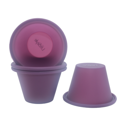 Flaneras Individuales de Silicona Violeta - Pack 4 Unidades