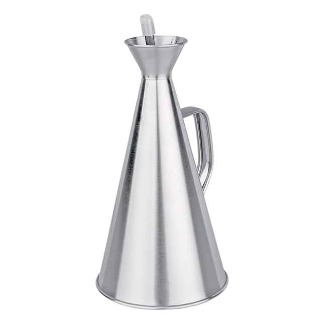 Aceitera con Sistema Antigoteo de Acero Inoxidable Dispensador de Aceite Elegante Antigoteo Apta para Lavavajillas 250 ml, 500 ml, 750 ml y 1000 ml