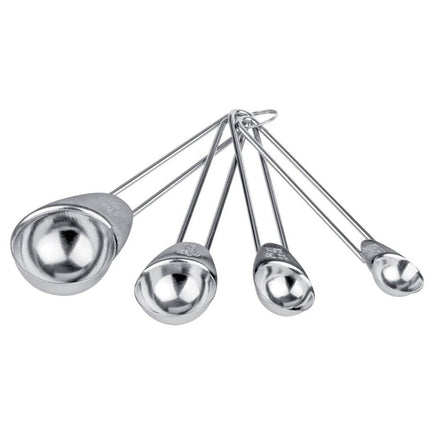 Juego de 4 Cucharas Medidoras de Acero Inoxidable Para Ingredientes Secos y Líquidos Juego de Herramientas de Medición de Cocina
