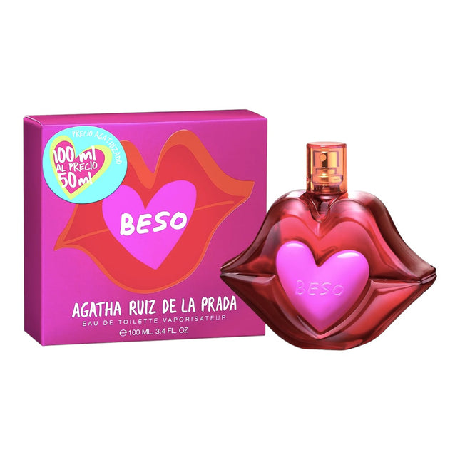 Agatha Ruiz De La Prada Beso Eau de Toilette Vaporizador Perfume para mujer 100 ml