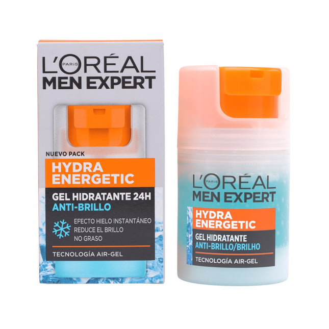 L'OREAL MEN EXPERT Hydra Energetic gel ultra hidratante sin brillos fluido polar dosificador 50 ml