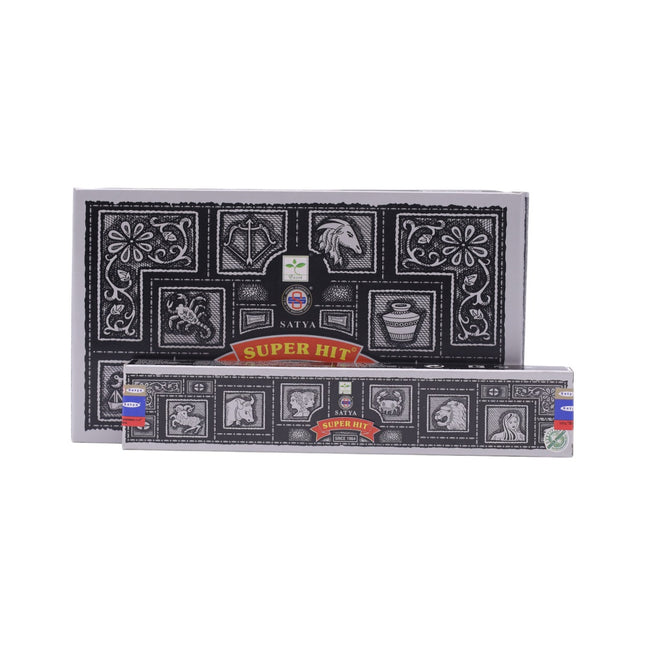 Satya Pack de 12 cajitas 15g de Incienso Super Hit
