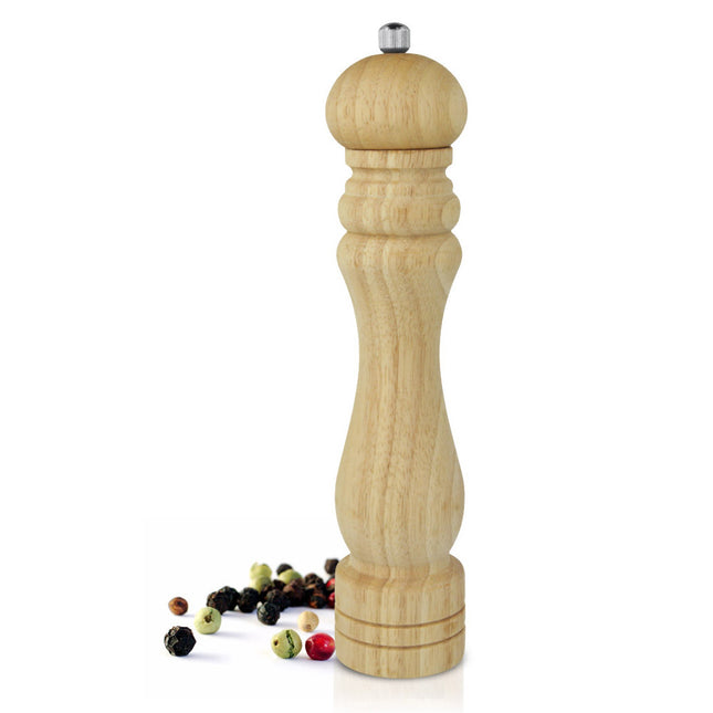 26cm Brown Wooden Salt and Pepper Grinder The perfect complement to season your meals with style 