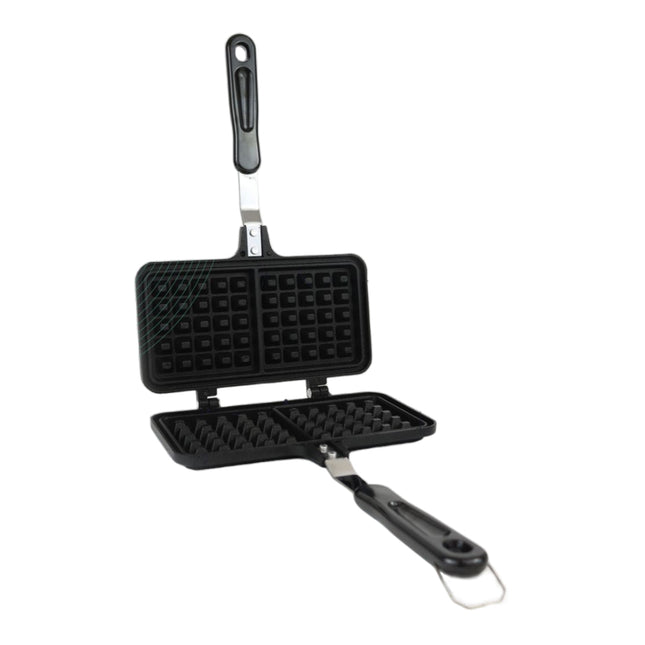 Moldes para Gofres Moldes de Waffle de Aleación de Aluminio para Cocina Hornear Molde para Gofres Doble Aluminio Antiadherente