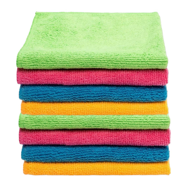 Set de 8 bayetas microfibra super absorbente 30 x 30 cm Bayeta microfibra limpieza hogar cocina