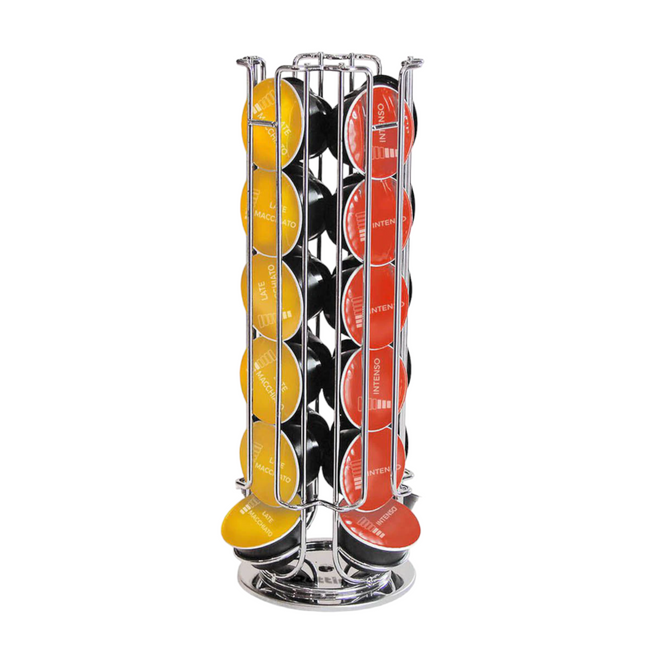 QUTTIN Rotating Coffee Capsule Holder for Dolce Gusto with Capacity for 24 Capsules 