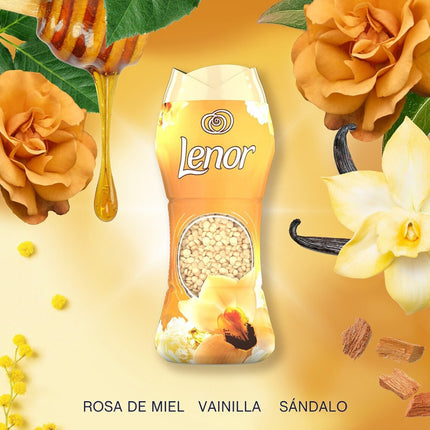Lenor Classic Orquídea Dorada Perlas de Perfume Potenciador de Fragancia para la Ropa Limpieza Tradicional Aromática y Profunda 195g - El envase puede variar
