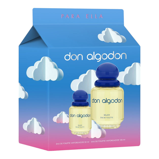 Don algodon Estuche con eau de toilette femenina natural spray 100 ml + eau de toilette femenina natural spray 30 ml