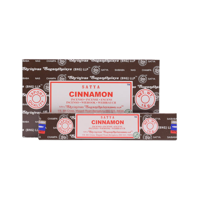 Satya Pack de 12 cajitas 15g de Incienso Cinnamon