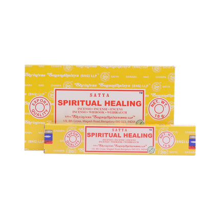 Satya Pack de 12 cajitas 15g de Incienso Spiritual Healing