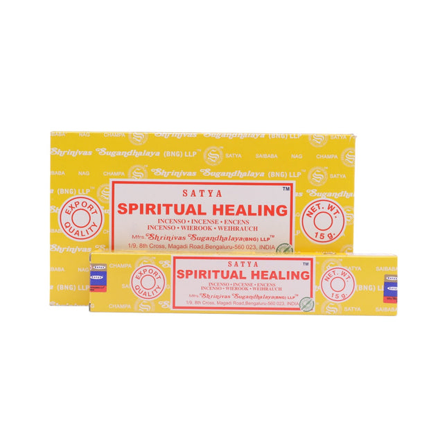 Satya Pack de 12 cajitas 15g de Incienso Spiritual Healing