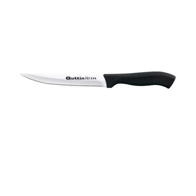 Quttin® multipurpose knife Steak knife kitchen knives black handle edge 11cm 