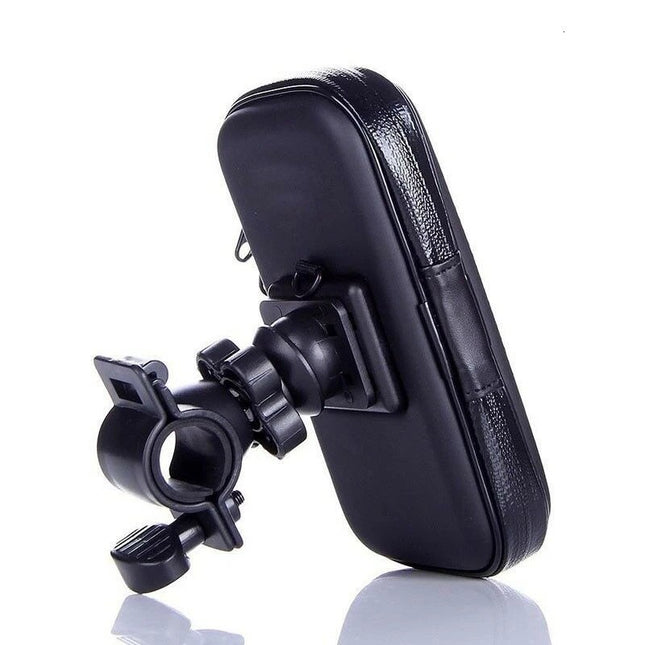 Carcasa de montaje para bicicleta, resistente al agua, color negro, para teléfonos móviles de 3.5-6.3 pulgadas