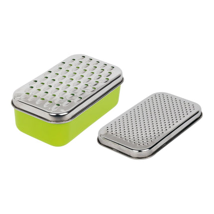 Double grater and container with lid Stainless Steel Kitchen grater Kitchen utensils 18X10X7 cm 