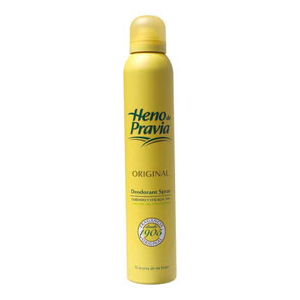 Heno de Pravia Desodorante Spray Original 250 ml – Fragancia clásica, protección 24h, piel fresca y suave