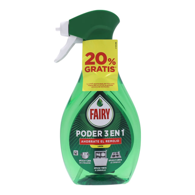 Fairy Lavavajillas Spray Poder 3en1 500 ml
