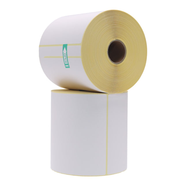 Pack de 2 Rollos (800 Etiquetas Adhesivas Térmicas Directas) – Blancas 100x150 mm (6"x4") – Compatibles con Impresoras Zebra