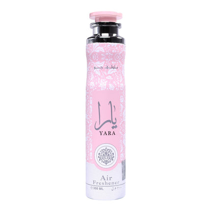 Lattafa Yara – Ambientador en spray 300 ml, fragancia floral-gourmand con vainilla y almizcle