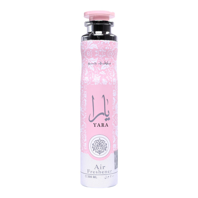 Lattafa Yara – Ambientador en spray 300 ml, fragancia floral-gourmand con vainilla y almizcle