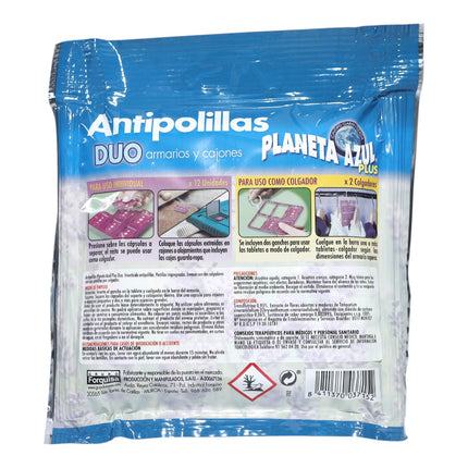 Antipolillas Planeta Azul DUO con Esencia de Lavanda – 12 Cápsulas de Uso Individual