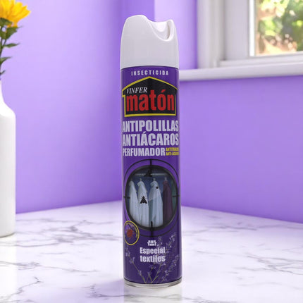 Vinfer Matón Insecticidas Antiácaros Polillas y Chinches Spray 300 Ml