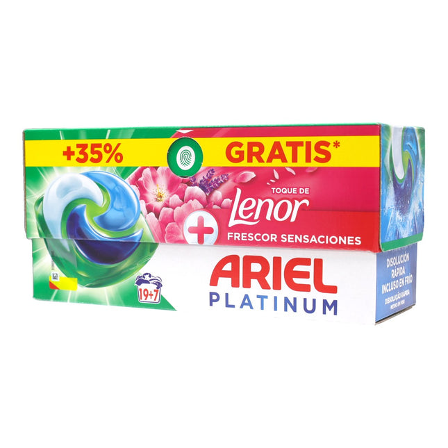 Ariel Todo en Uno PODS Sensaciones – Detergente en Cápsulas con Extra Frescor | 26 Lavados | Limpieza Profunda y Aroma Duradero