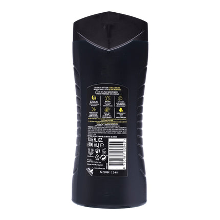 AXE Alaska Gel de Ducha 3-en-1 para Hombre 400 ml · Cuerpo, Cara y Cabello · Fragancia refrescante de aire oceánico y bergamota · Limpieza rápida con efecto revigorizante