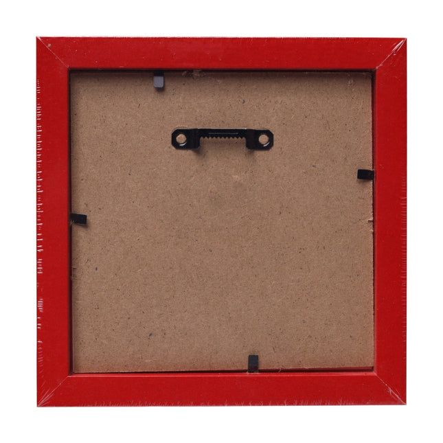 Hucha Cuadro “Romper en Caso de Emergencia” 15×15×5 cm – Marco rojo con cristal, ranura superior, de sobremesa o para colgar – Regalo original