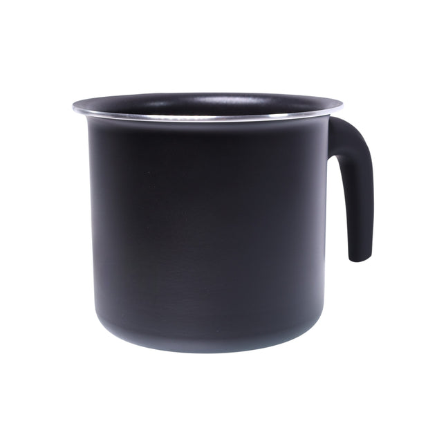 LifeStyle – Cazo calientaleche antiadherente para inducción, aluminio con base de acero, mango ergonómico, apto gas/vitro/inducción, color negro