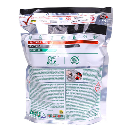 Fairy Platinum Plus All in One 40 Cápsulas Lavavajillas – 20+20 Gratis, Tecnología Anti-Opaco