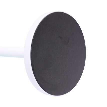 Portarrollos de cocina blanco y madera, soporte vertical para toallas de papel de cocins, diseño nórdico con base estable para rollo de cocina estándar Ø15x34 cm de alto