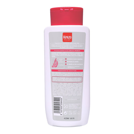 Kerzo Mujer Champú Anti-Caída Prevención y Densidad 400 ml con Trichogen™ y Ácido Hialurónico