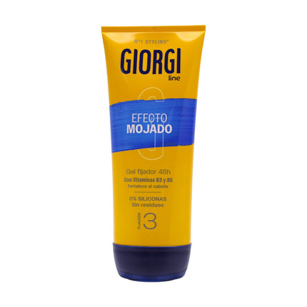 Giorgi Line Gomina Efecto Mojado 170 ml – Gel fijador sin siliconas, duración 48 h, acabado brillante