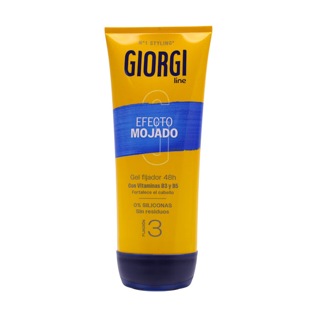 Giorgi Line Gomina Efecto Mojado 170 ml – Gel fijador sin siliconas, duración 48 h, acabado brillante