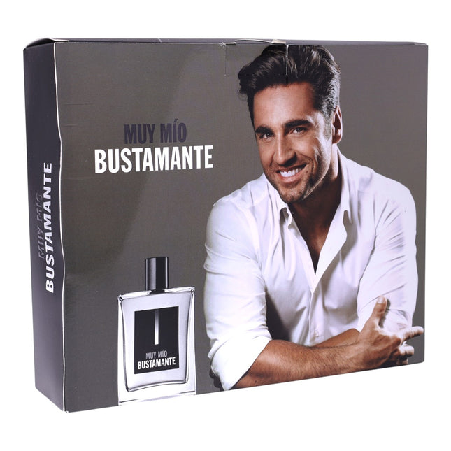 Pack colonia hombre Muy Mío Bustamante 100 ml + desodorante spray 150 ml – estuche de perfume masculino diario, aroma fresco y elegante, idea de regalo