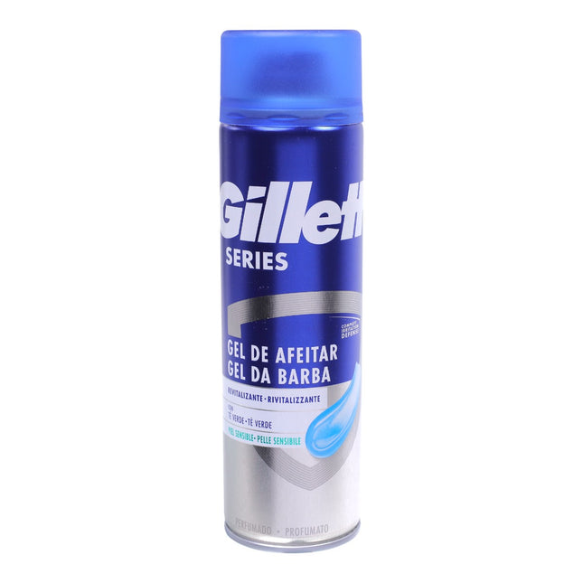Gillette Series Gel de Afeitar Té Verde Piel Sensible 200 ml – Protección Irritación