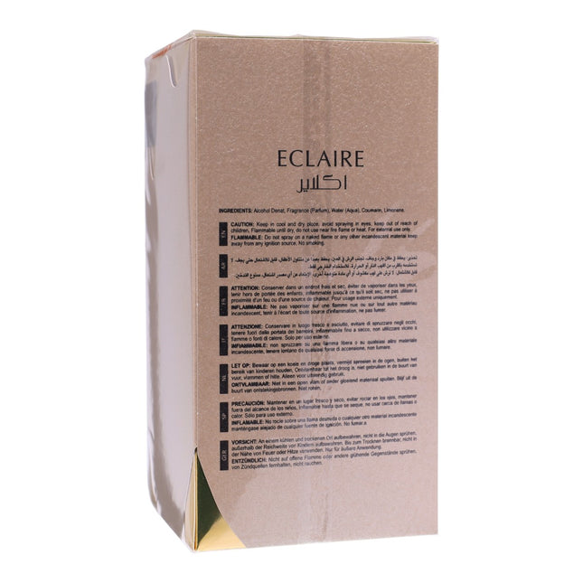 Lattafa Eclaire Eau de Parfum 100 ml – Perfume femenino oriental gourmand, dulce y elegante