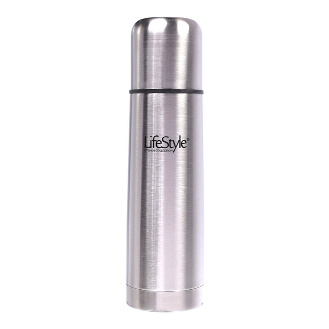 Termo de líquidos acero inoxidable 250 ml, botella térmica doble pared al vacío, mantiene bebidas calientes y frías, tapón de pulsación antigoteo