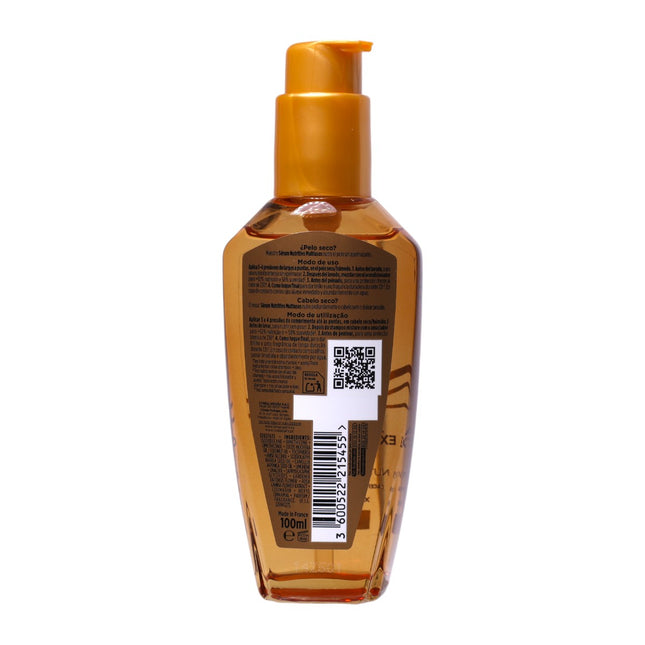 L’Oréal Paris Elvive Aceite Extraordinario Sérum Nutritivo Multiusos para Pelo Seco – Aceite Capilar con 6 veces más Brillo y Suavidad, 100 ml